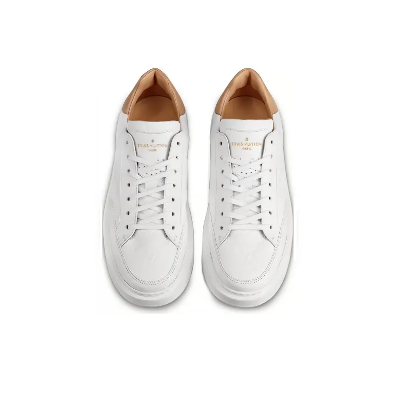 LOUIS VUITTON Beverly Hills Sneakers 'White Monogram With Caramel Top'-3