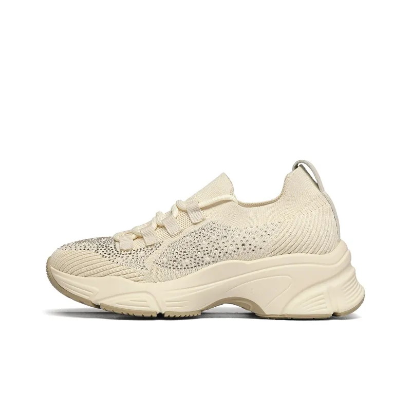 GOLDLION Breathable Lightweight Height Increasing Low Top Casual Shoes Women's-5
