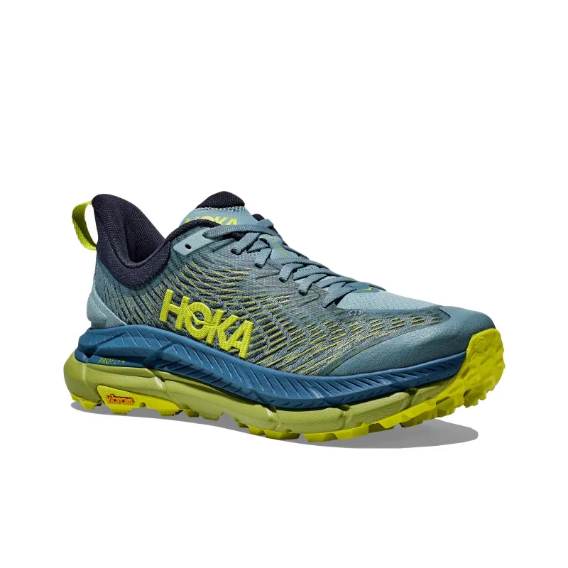 HOKA ONE ONE Mafate Speed 4 'Stone Blue Dark Citron'-3