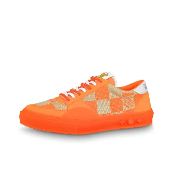 LOUIS VUITTON Ollie Sneakers 'Orange Plaid Monogram'