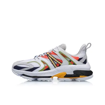 LiNing COUNTERFLOW Source Adam Non slip Lightweight Low Top Sports Casual Shoes Men's White Yellow