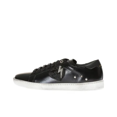 SAINT LAURENT SL/01 Skateboard Shoes Women's Low-Top Black