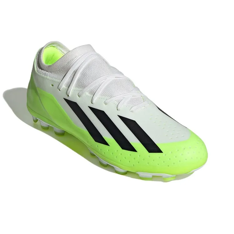 adidas Crazyflight X3 Artificial White Solar Green Grass Boots-2