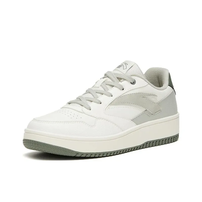 Anta Life Collection 0 Sensitivity Anti Slip And Wear Resistant Lightweight Low Top Skateboard Shoes Women's White Gray-1