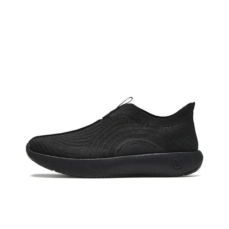 Anta Life Collection Anti Slip Wear Resistant Low Top Casual Shoes Men's Black-0