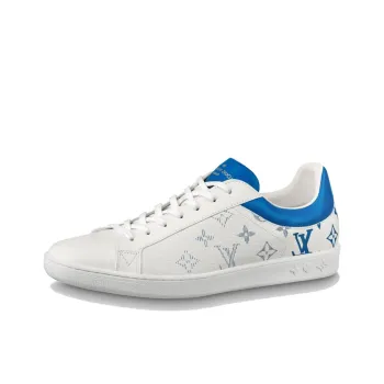 LOUIS VUITTON Luxembourg Stylish Skateboarding Shoes Unisex White Blue Gradient