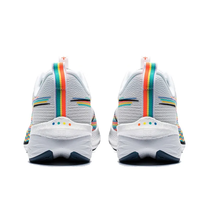LiNing Red Hare 6 Pro Abrasion Resistant Breathable Rebound Low Top Running Shoes Men's White-3