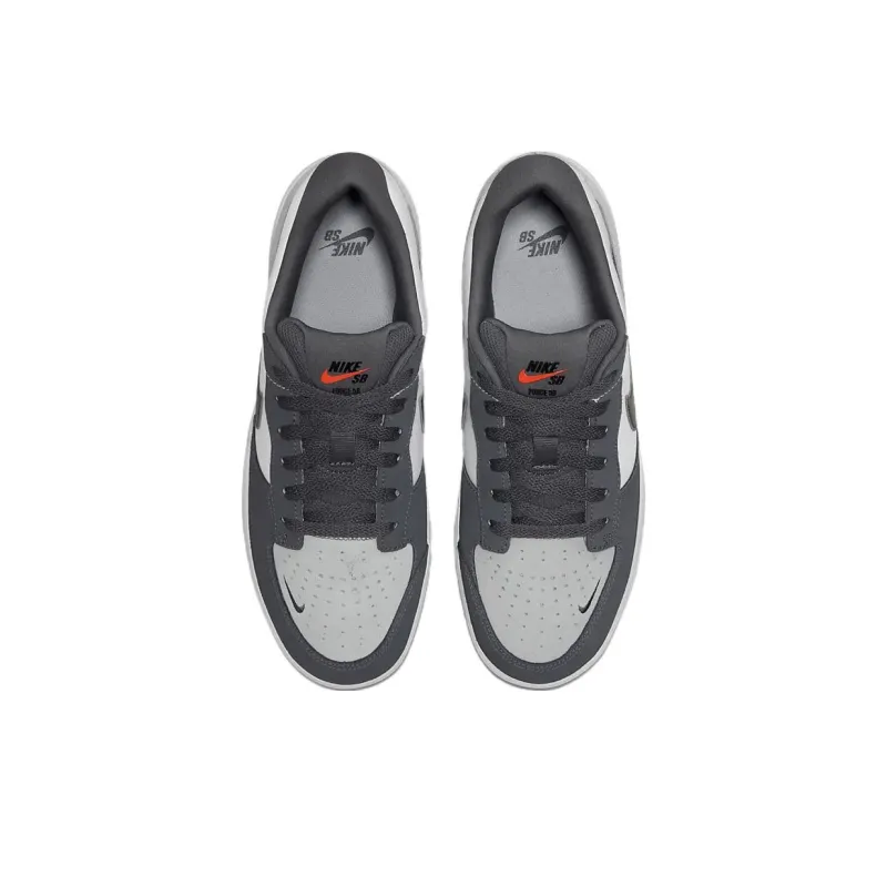 Nike Sb Force 58 Dark Grey White-2