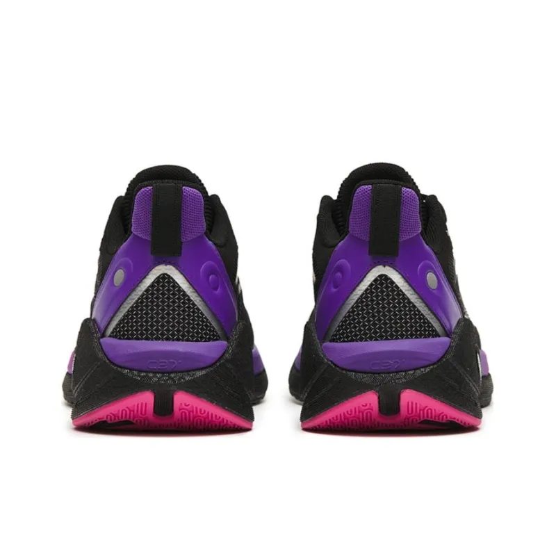 Anta C37 3.0 Anti Slip And Wear Resistant Breathable Low Top Running Shoes Men's Black Red-3