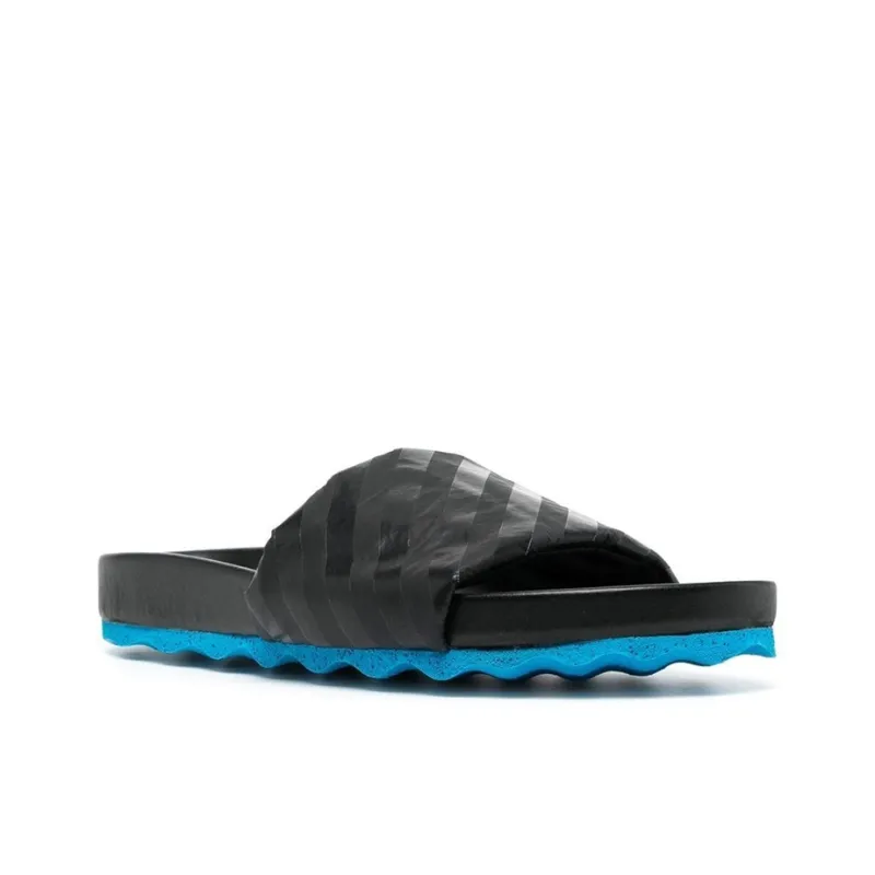 OFF WHITE Diag Stylish Sandals Men's Black-1