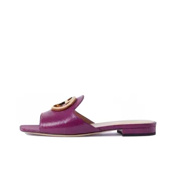 GUCCI Slide Slippers Women's Purple