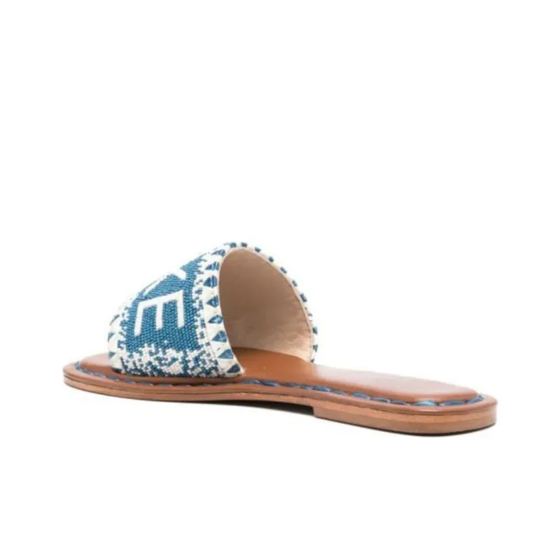 De Siena Slide Slippers Women's Blue-3