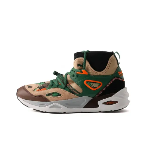 PUMA Trc Blaze Casual Shoes Men High-Top Yellow/Brown/Green