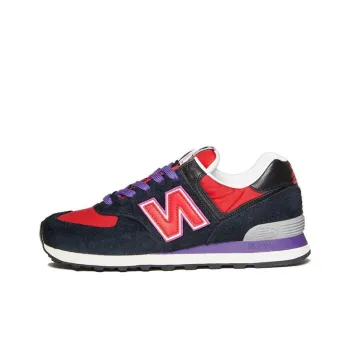 Stray Rats x New Balance NB 574 Slip-Resistant Low-Top Running Shoes Men's Black Red