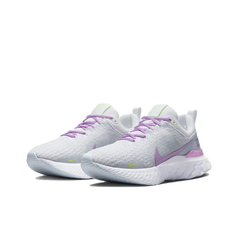 Nike React Infinity Run Flyknit 3 'Grey Rush Fuchsia' Women's-2