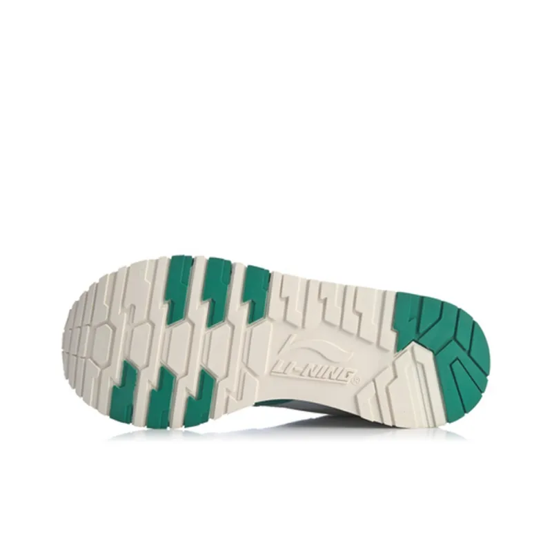 LiNing 001 Origin Anti Slip Wear Resistant Low Top Casual Shoes Men's White Green-4