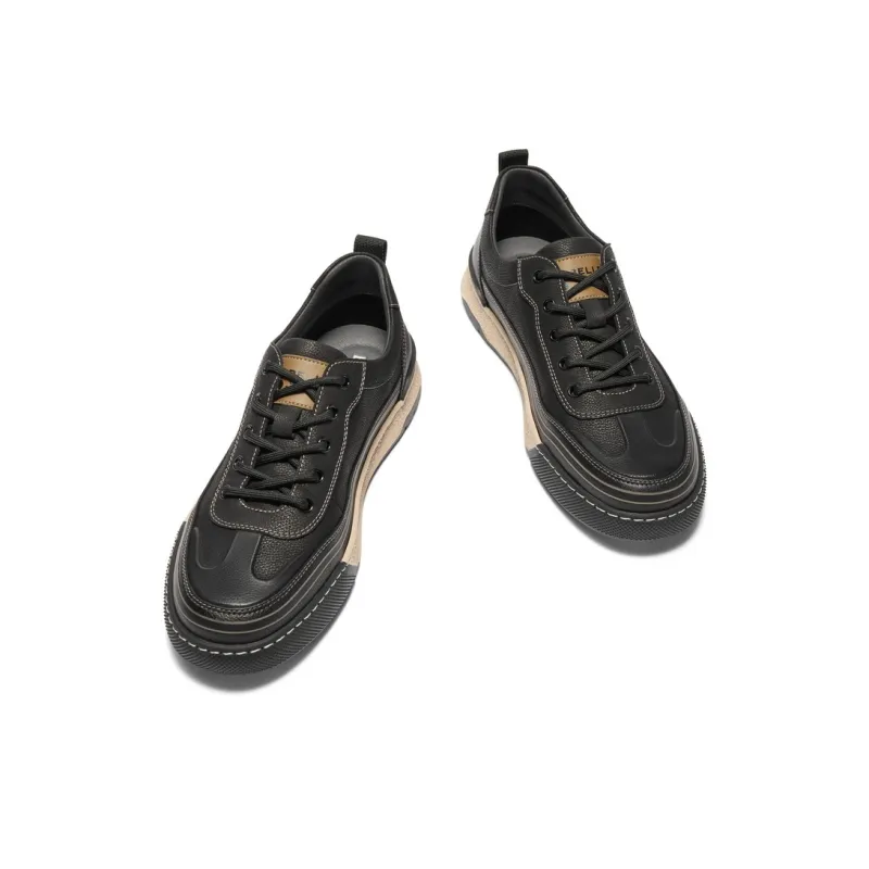 BELLE Work Boots Men's Khaki, Black-7