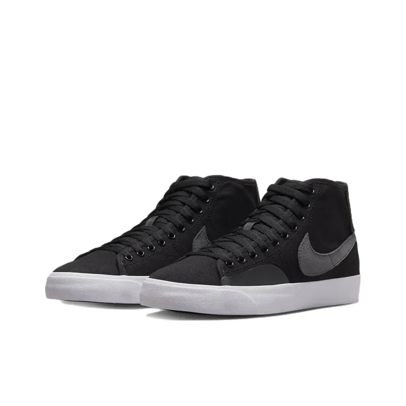 Nike Sb Blazer Court Mid Premium Black Anthracite-2
