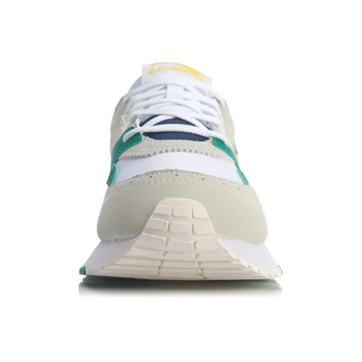 LiNing 001 Origin Anti Slip Wear Resistant Low Top Casual Shoes Men's White Green-3