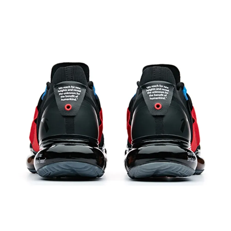 Anta SEEED Zero Bound Cushioned Slip-Resistant Abrasion-Resistant Breathable Low-Top Running Shoes Men's Black Red-4
