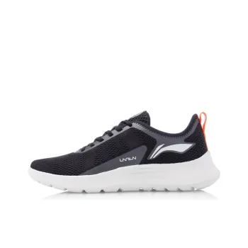 LiNing Future Run Anti Slip Wear Resistant Low Top Running Shoes Unisex Black