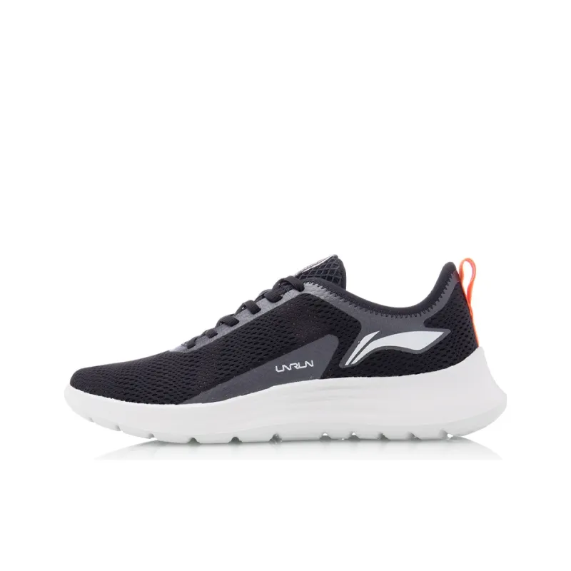 LiNing Future Run Anti Slip Wear Resistant Low Top Running Shoes Unisex Black-0