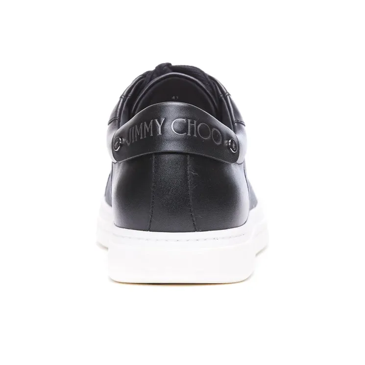 Jimmy Choo Rome Stylish Skateboarding Shoes Men's Black-4
