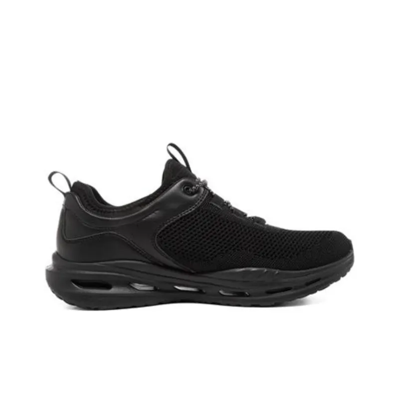 Skechers Arch Fit Orvan Cushioning Anti Slip And Wear Resistant Low Top Running Shoes Men's Black-1