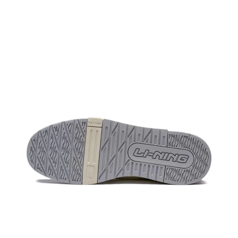 LiNing 001 BTC Abrasion Resistant Breathable Low Top Skateboard Shoes Women's White-4
