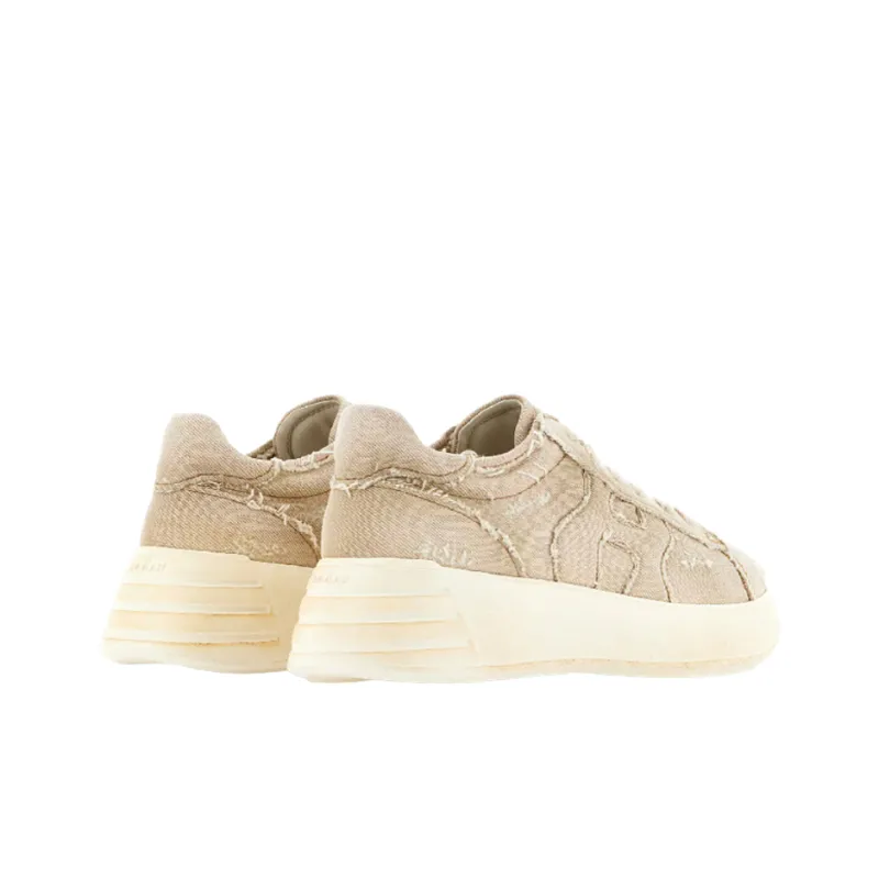 HOGAN Rebel Wear-Resistant Low-Top Sports Casual Shoes Women's Beige-2