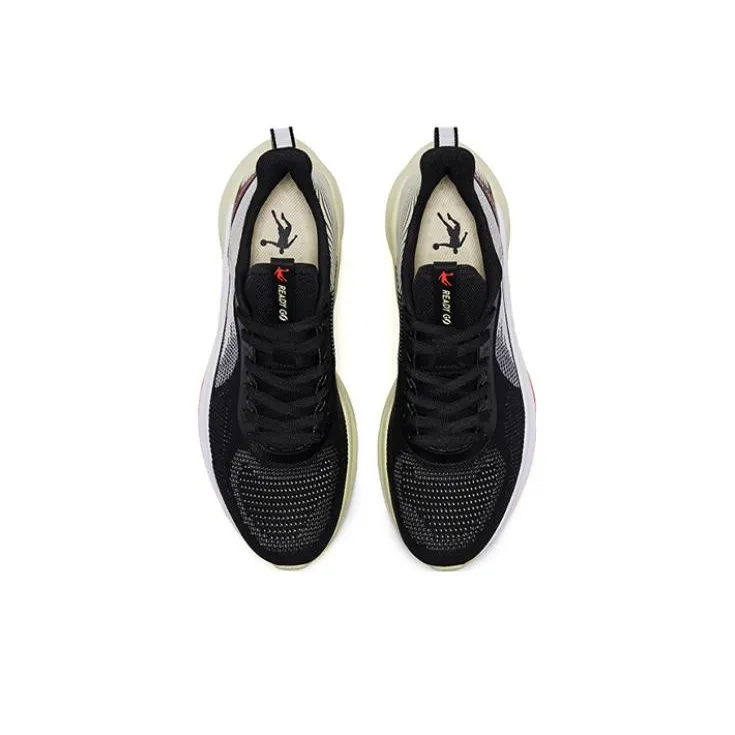 QIAODAN Light Speed 1.0 Cushioning, Slip Resistant, And Abrasion Resistant Low Top Running Shoes Men's Black-3