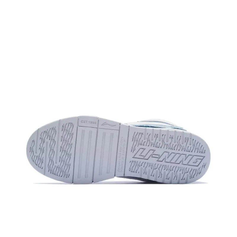 LiNing Wei Wu PRO Slip Resistant Shock Absorbers With Abrasion Resistant Properties Low Top Skateboard Shoes Men's Blue-4