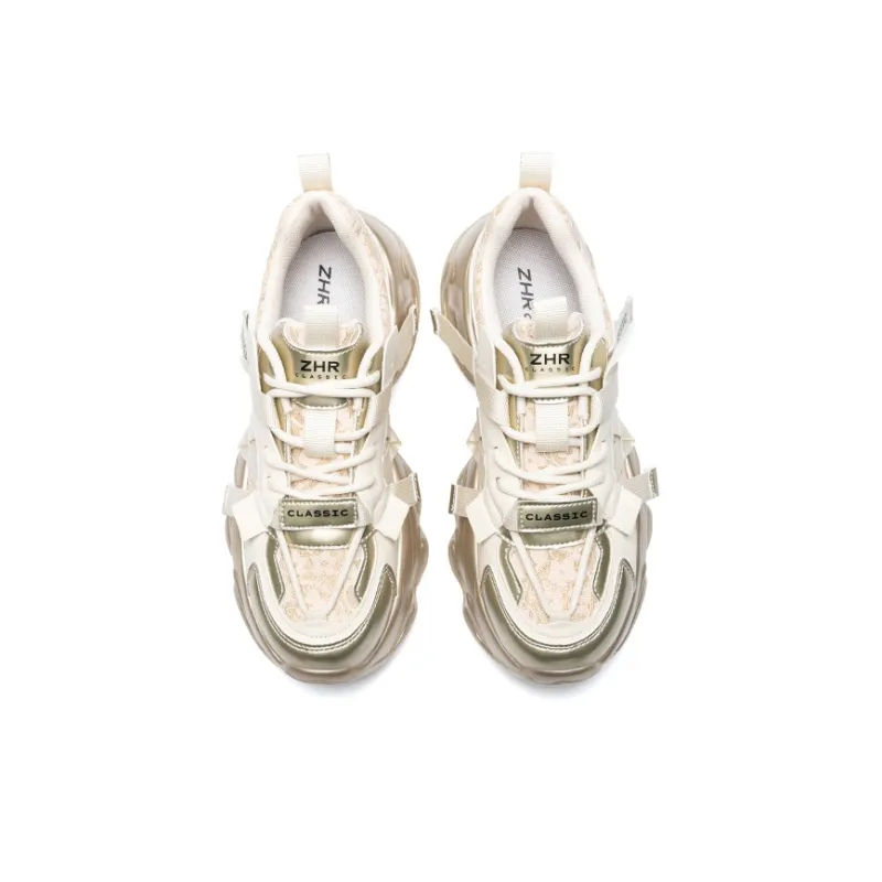 DEFINE CHOICE Cushioning Slip Resistant Height Increasing Low Top Chunky Sneakers Women's-9