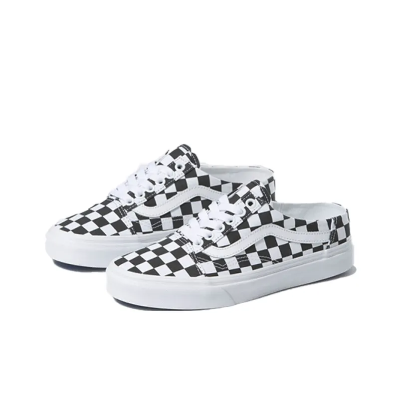 Vans Checkerboard Old Skool Mule Chessboard White/Black-2