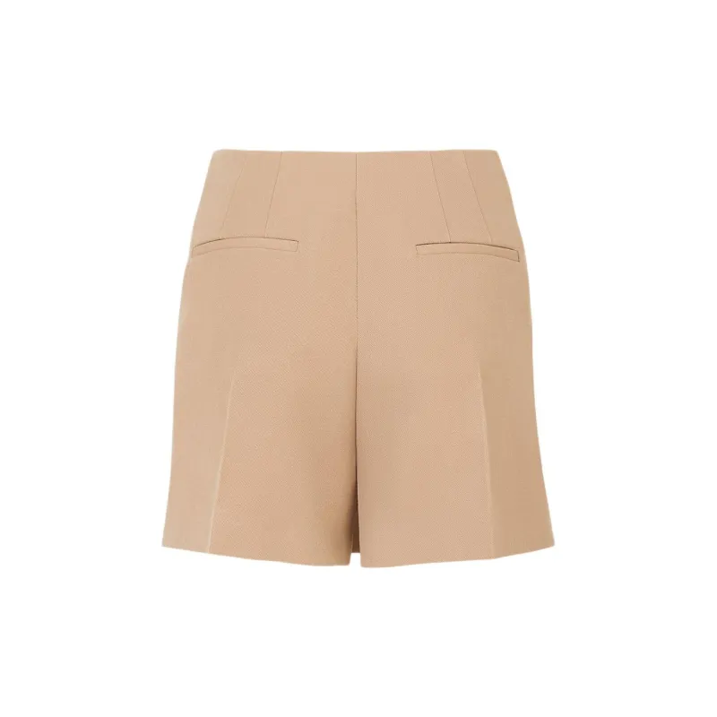 FENDI Mini Skirt Effect Straight Cut Shorts-1