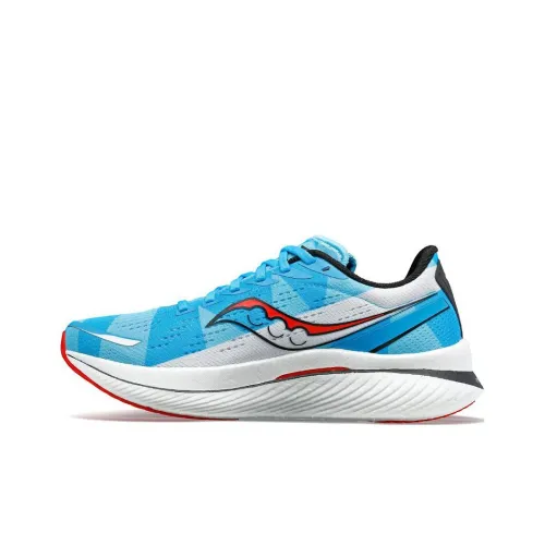 Saucony Endorphin Speed 3 Running Shoes Men Low-Top White/Blue/Red