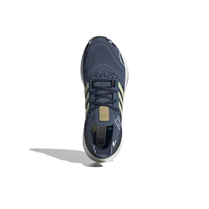Adidas Ultraboost 22 Shoes 'Wonder Steel Almost Yellow Legend Ink'-4