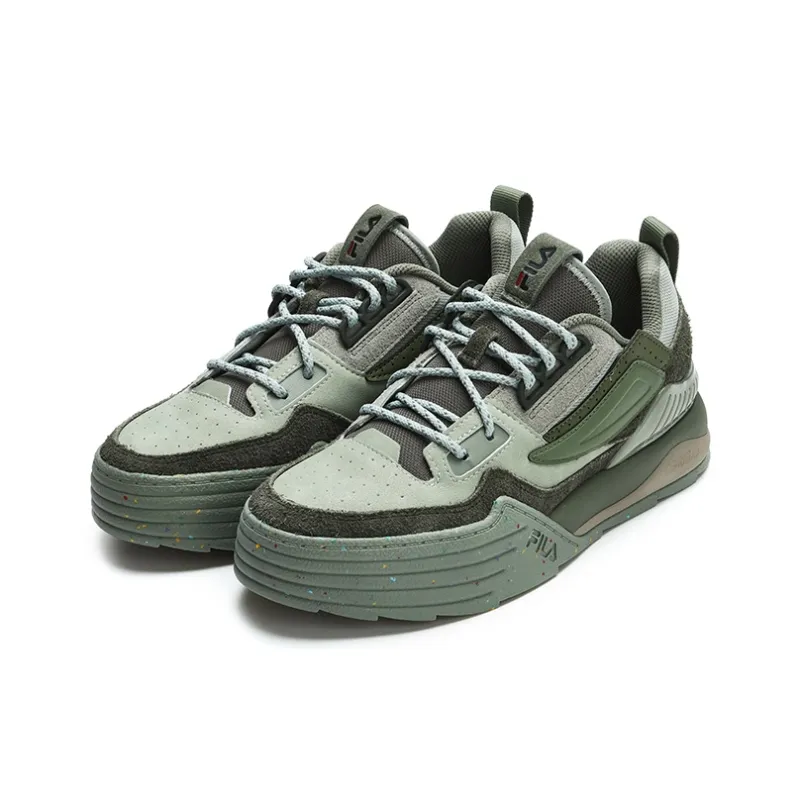 FILA PALA Anti-Slip And Wear-Resistant Lightweight Low-Top Skateboard Shoes Women's Green-2