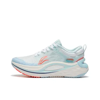 LiNing Furious Rider 6.0 Lightweight Coverage Low Top Running Shoes Women's White Blue
