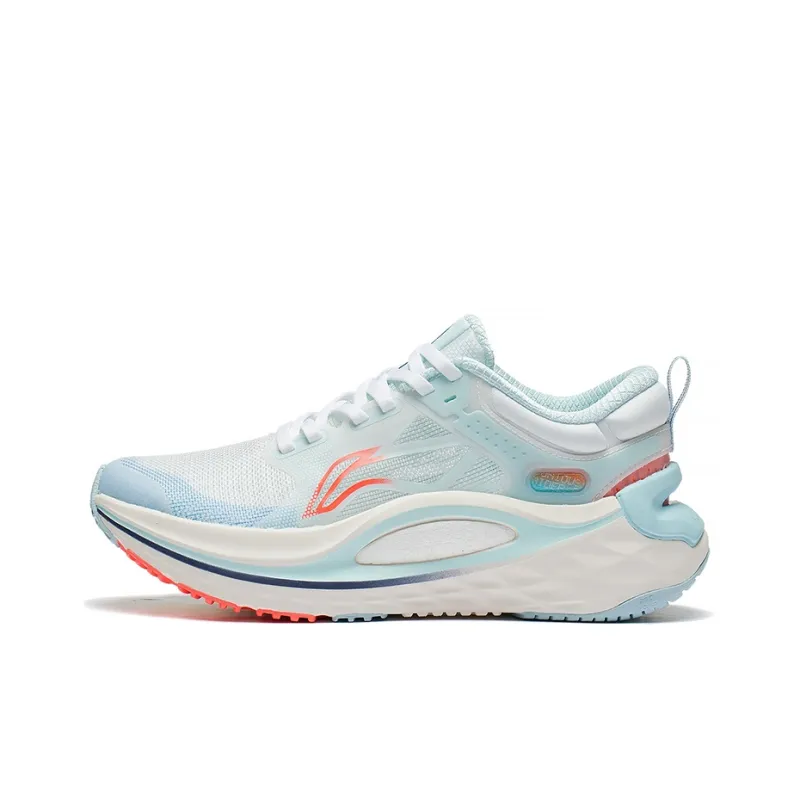 LiNing Furious Rider 6.0 Lightweight Coverage Low Top Running Shoes Women's White Blue-0