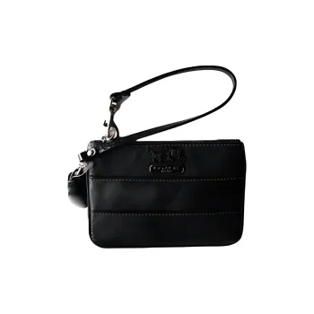 COACH Leather Clutch Mini Unisex Dark Blue/Navy Blue