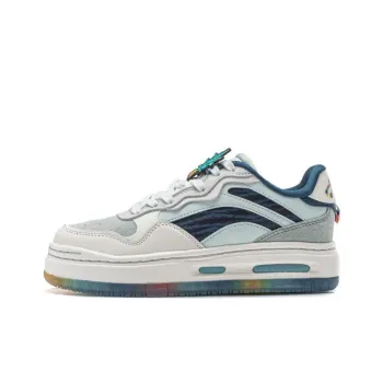 LINING Future C1 Skateboard Shoes Women's Low Top Green White Blue