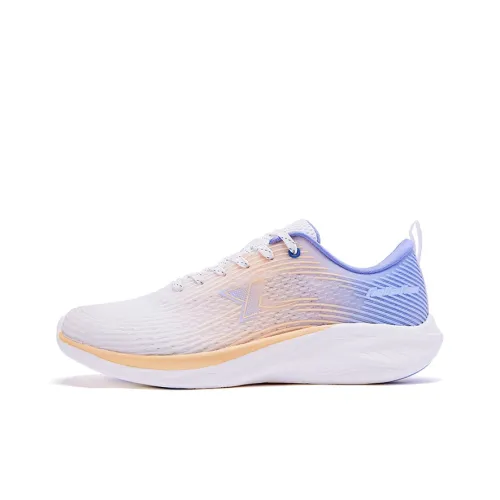 XTEP To Light 6.0 Running Shoes Women's Low-Top Sail White/Soft Pink Orange/Orchid Purple