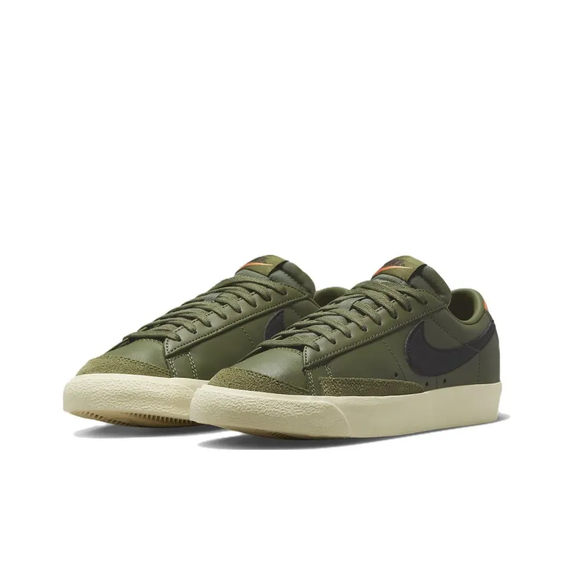 Nike Blazer Low 77 Medium Olive Orange Trans Women's-2