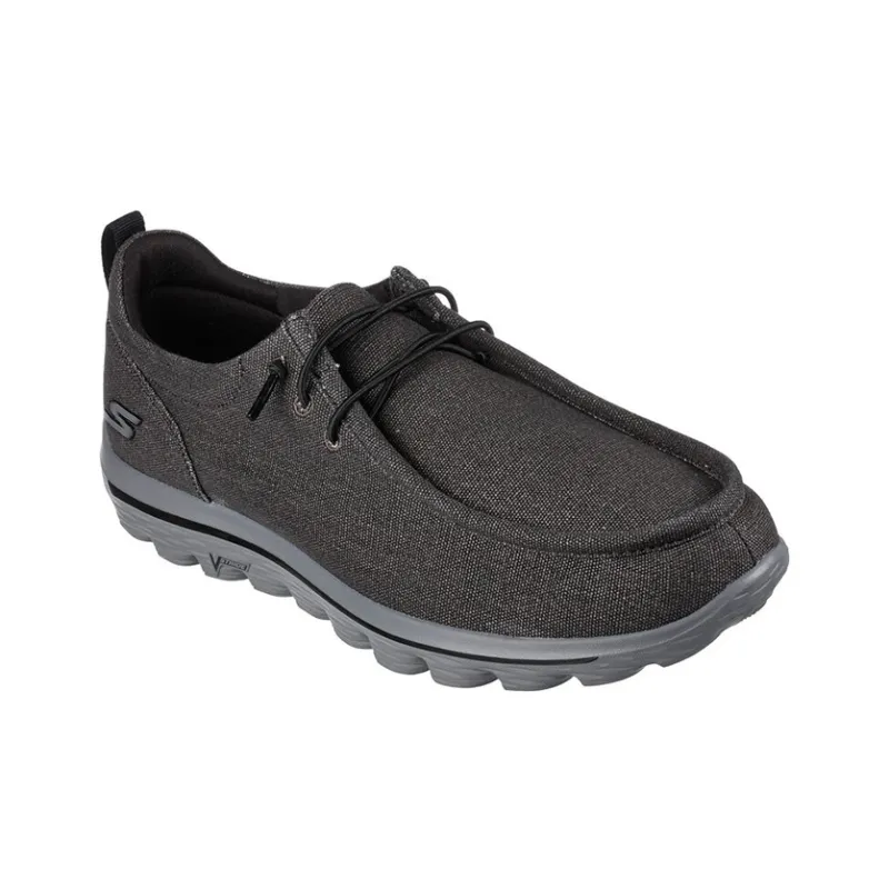 Skechers GO WALK 2 Casual Shoes Men Low-Top Black/Gray-2