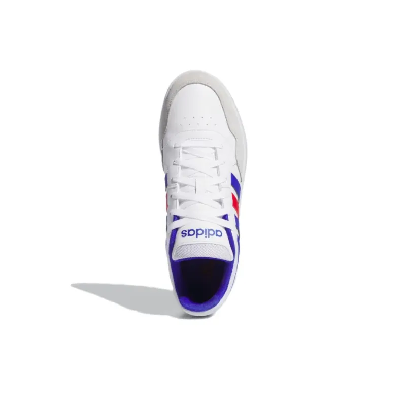Adidas Hoops 3.0 Cloud White Lucid Blue Better Scarlet-3