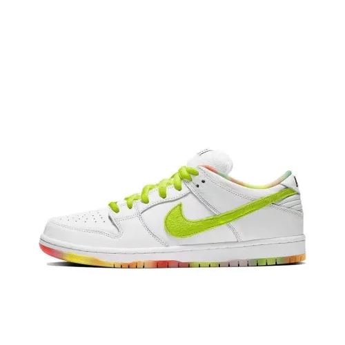 Nike Dunk SB Low Anti-Slip Wear-Resistant Low-Top Skateboard Shoes Men's White Green