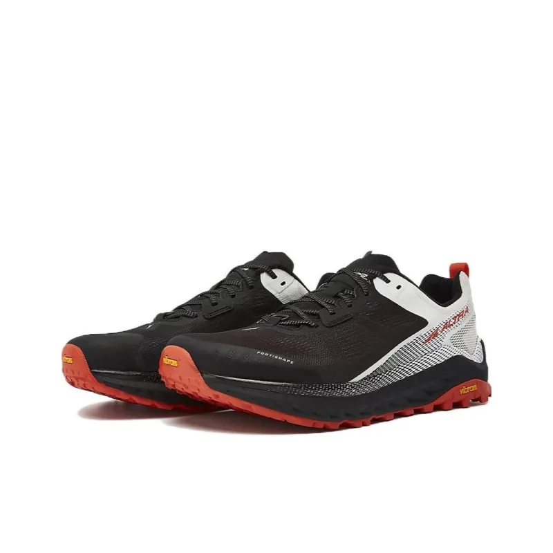 Altra Olympus 4 Cushioning Wear-Resistant Low-Top Running Shoes Men's Black White-2