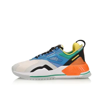 LiNing 001 T2000 Anti Slip And Wear Resistant Lightweight Low Top Sports Casual Shoes Men's Gray Blue Black