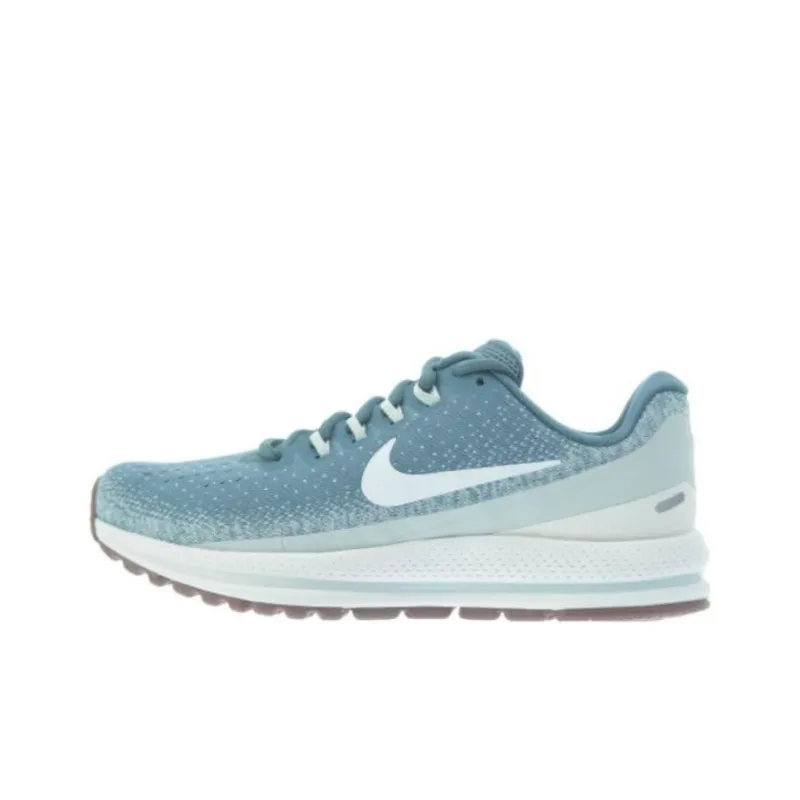 Nike Air Zoom Vomero 13 Anti-Slip Wear-Resistant Low-Top Air Cushion Running Shoes Women's Cyan-0